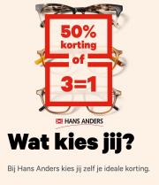 Aanbiedingen van Opticien in Utrecht | 50% Korting of 3=1 bij Hans Anders | 6-4-2023 - 24-9-2023