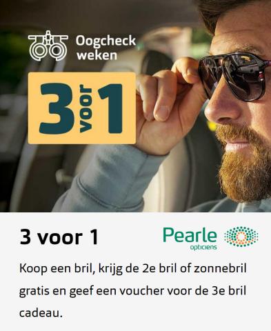 Aanbiedingen van Opticien in Breda | 3 Voor 1 bij Pearle | 28-8-2022 - 27-9-2022
