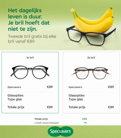 Catalogus van Specsavers | Tweede brill Gratis bij elke bril vanaf €89 | 11-10-2022 - 29-11-2022