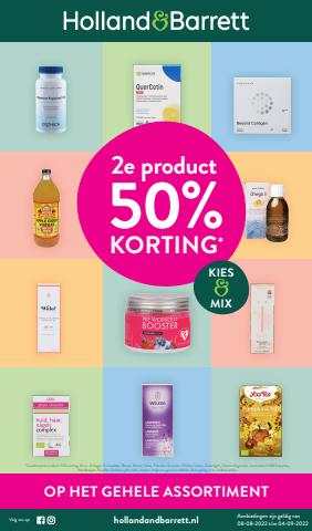 Aanbiedingen van Drogisterij & Parfumerie in Eindhoven | 2e product 50% Korting bij Holland & Barrett | 8-8-2022 - 4-9-2022
