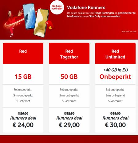 Catalogus van Vodafone in Beverwijk | Vodafone Runners | 30-4-2022 - 6-6-2022