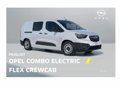Catalogus van Opel | Prijslijst Opel Combo Electric / Flex Crewcab | 20-7-2023 - 30-9-2023