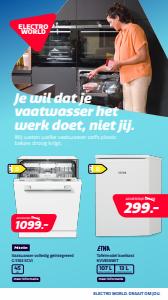 Aanbiedingen van Computers & Elektronica in Amsterdam | Je wil dat je vaatwasser het werk doet, niet jij bij Electroworld | 18-9-2023 - 1-10-2023