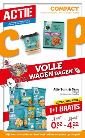 Aanbiedingen van Supermarkt in Den Haag | Coop Compact Folder week 25 bij Coop | 20-6-2022 - 26-6-2022