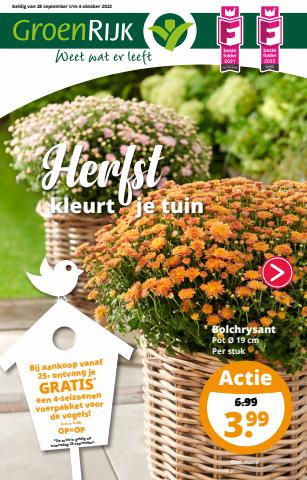 Catalogus van GroenRijk | Herfst Kleurt je Tuin | 28-9-2022 - 4-10-2022