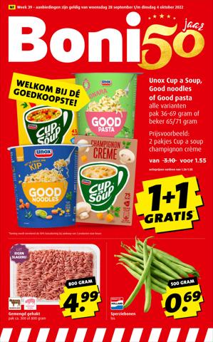 Aanbiedingen van Supermarkt | Folder week 39 bij Boni | 27-9-2022 - 4-10-2022