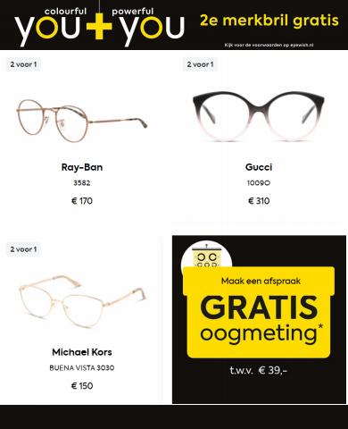 Catalogus van Eye Wish Opticiens in Den Haag | You + You 2e merkbril gratis | 28-4-2022 - 28-5-2022
