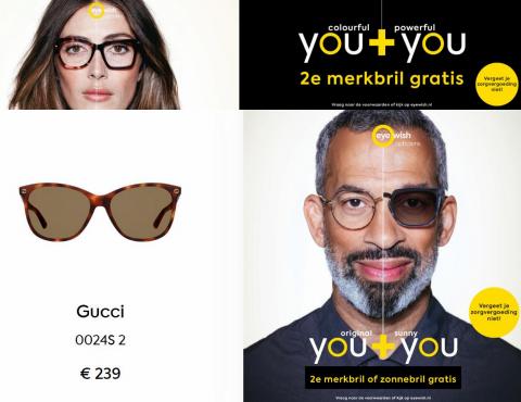 Catalogus van Eye Wish Opticiens in Den Haag | You + You 2e merkbril gratis | 18-11-2022 - 8-12-2022
