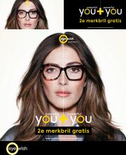 Aanbiedingen van Opticien | You + You 2e merkbrill gratis bij Eye Wish Opticiens | 30-1-2023 - 6-2-2023