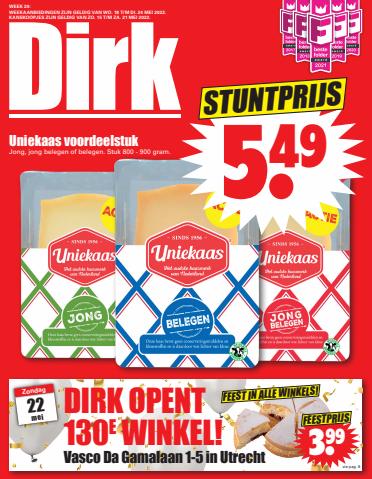 Aanbiedingen van Supermarkt in Utrecht | Folder Dirk bij Dirk | 15-5-2022 - 24-5-2022