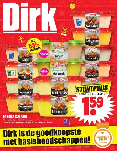 Aanbiedingen van Supermarkt in Rotterdam | Folder Dirk bij Dirk | 30-11-2022 - 6-12-2022