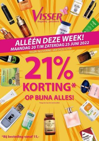 Aanbiedingen van Drogisterij & Parfumerie in Amsterdam | Drogisterij Visser Actie 21% korting bij Drogisterij Visser | 23-6-2022 - 25-6-2022