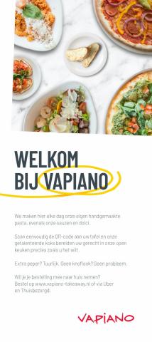 Aanbiedingen van Restaurants in Den Haag | WELCOM BIJ VAPIANO bij Vapiano | 27-4-2022 - 30-6-2022