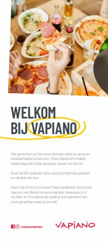 Aanbiedingen van Restaurants in Amsterdam | Vapiano Menu bij Vapiano | 24-11-2022 - 31-12-2022