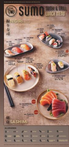 Aanbiedingen van Restaurants | Lunch Menu bij Restaurant Sumo | 13-3-2022 - 31-5-2022