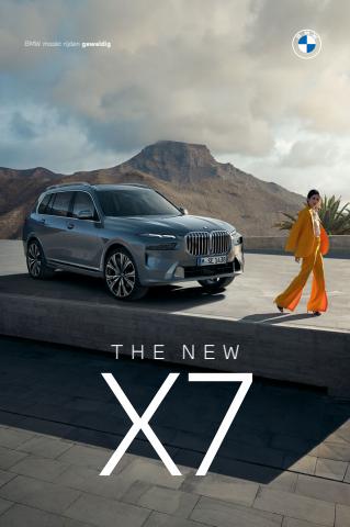 Aanbieding op pagina 3 van de catalogus x7 van BMW