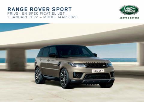Catalogus van Land Rover | RANGE ROVER SPORT PRIJSILIJST 22 | 24-3-2022 - 31-12-2022