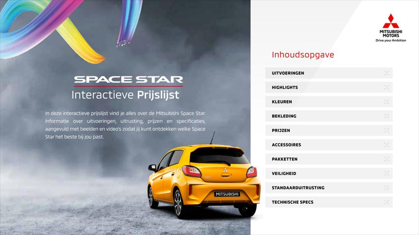 Catalogus van Mitsubishi | Space Star prijslijst | 1-6-2022 - 1-6-2023