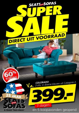 Aanbiedingen van Wonen & Meubels in Breda | Super Sale Direct uit Voorraad bij Seats and Sofas | 1-7-2022 - 3-7-2022