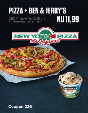 Aanbiedingen van Restaurants in Amsterdam | New York Pizza Deals bij New York Pizza | 6-5-2022 - 26-6-2022