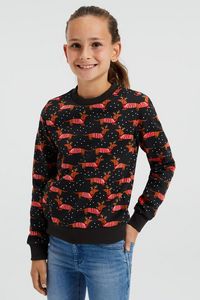 Aanbieding van Meisjes sweater met dessin voor 27€ bij We Fashion