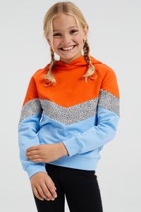 Aanbieding van Meisjes sweater met colourblock voor 32€ bij We Fashion