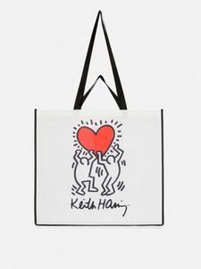 Aanbieding van Extra grote shopper Keith Haring voor 4€ bij Primark
