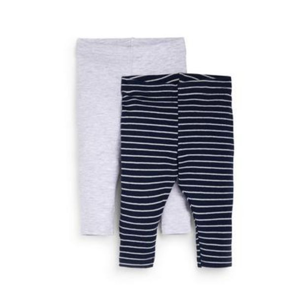 Aanbieding van Grijze en donkerblauwe legging tot de enkel voor babymeisjes, set van 2 voor 4,5€ bij Primark