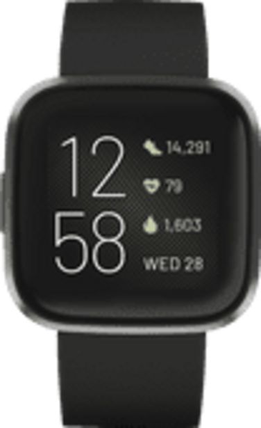 Aanbieding van Fitbit Versa 2 Zwart Gezondheid horloge voor 144€