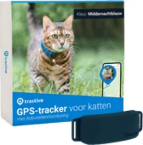 Aanbieding van Tractive Gps Tracker Kat Donkerblauw Coolblue aanbieding voor 34,99€ bij Coolblue