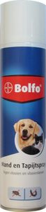 Aanbieding van Bolfo mand- en tapijtspray 400 ml voor 12,49€ bij Intratuin