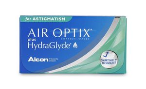 Aanbieding van Air Optix Plus Hydraglyde for Astigmatism voor 33€ bij Pearle