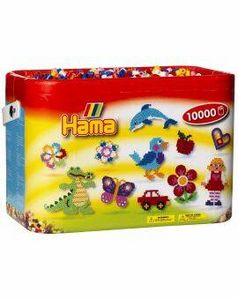 Aanbieding van Hama Midi - strijkkralen box - 10.000 stuks - basis mix voor 14,49€ bij Pipoos