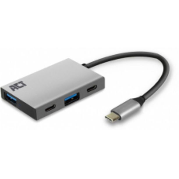 Aanbieding van ACT AC7070 2 X USB A 2 X USB C HUB voor 25€ bij Media Markt