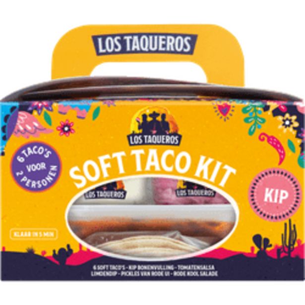 Aanbieding van Los Taqueros Soft taco kit kip voor 5,99€