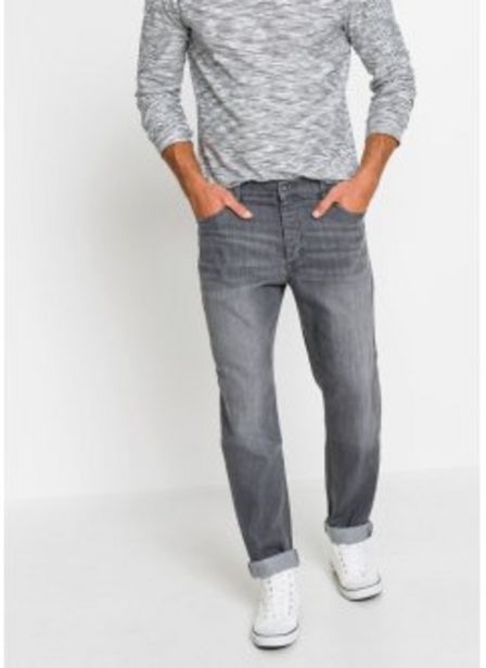 Aanbieding van Loose fit comfort stretch jeans met elastische band, tapered voor 23,99€