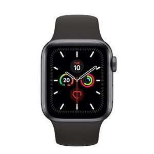 Aanbieding van Apple Watch Series 5 (40 mm) Aluminium met zwarte sportband spacegrijs voor 475€ bij Expert