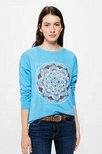Aanbieding van Mandala flower sweatshirt voor 14,99€ bij Springfield