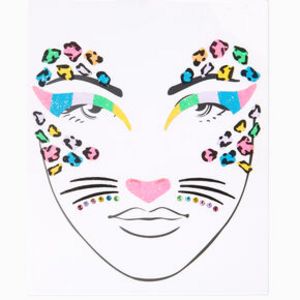 Aanbieding van Rainbow Animal Print Face Stickers voor 4,99€ bij Claire's