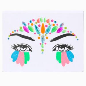 Aanbieding van Rainbow Gemstone Face Stickers voor 4,99€ bij Claire's