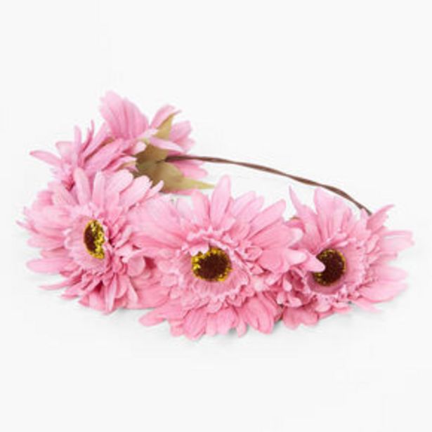 Aanbieding van Gerbera Pink Daisy Flower Crown voor 9,6€ bij Claire's