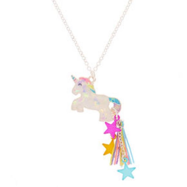 Aanbieding van Silver Unicorn Star Tassel Pendant Necklace voor 3€
