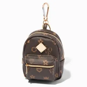 Aanbieding van Brown Status Icons Mini Backpack Keyring voor 6€ bij Claire's