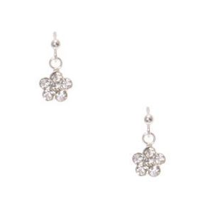 Aanbieding van Sterling Silver Crystal Daisy Drop Earrings voor 11,99€ bij Claire's
