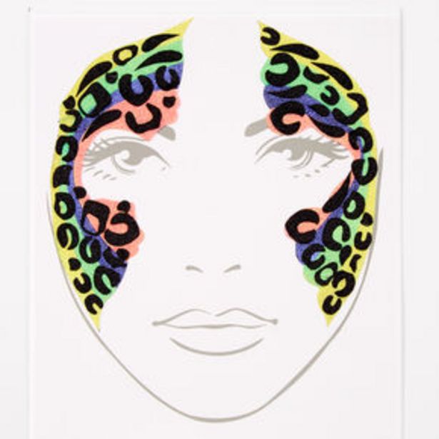Aanbieding van Rainbow Leopard Face Stickers voor 1,5€ bij Claire's