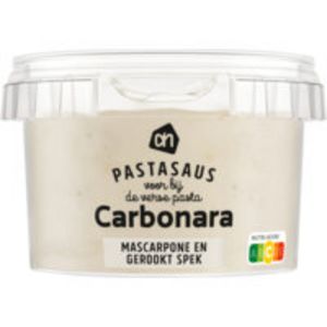 Aanbieding van AH Pastasaus carbonara voor 2,29€ bij Albert Heijn