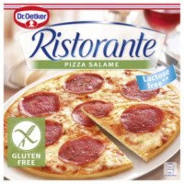 Aanbieding van Dr. Oetker Ristorante pizza salami glutenvrij voor 3,95€