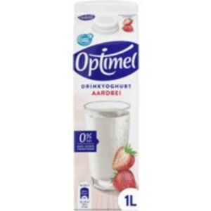 Aanbieding van Optimel Drinkyoghurt aardbei voor 1,61€ bij Albert Heijn