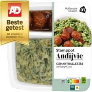 Aanbieding van AH Hollandse stamppot andijvie voor 3,37€ bij Albert Heijn