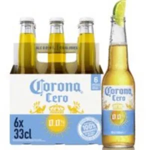Aanbieding van Corona Cero 0.0 alcoholvrij bier 6-pack voor 6,19€ bij Albert Heijn